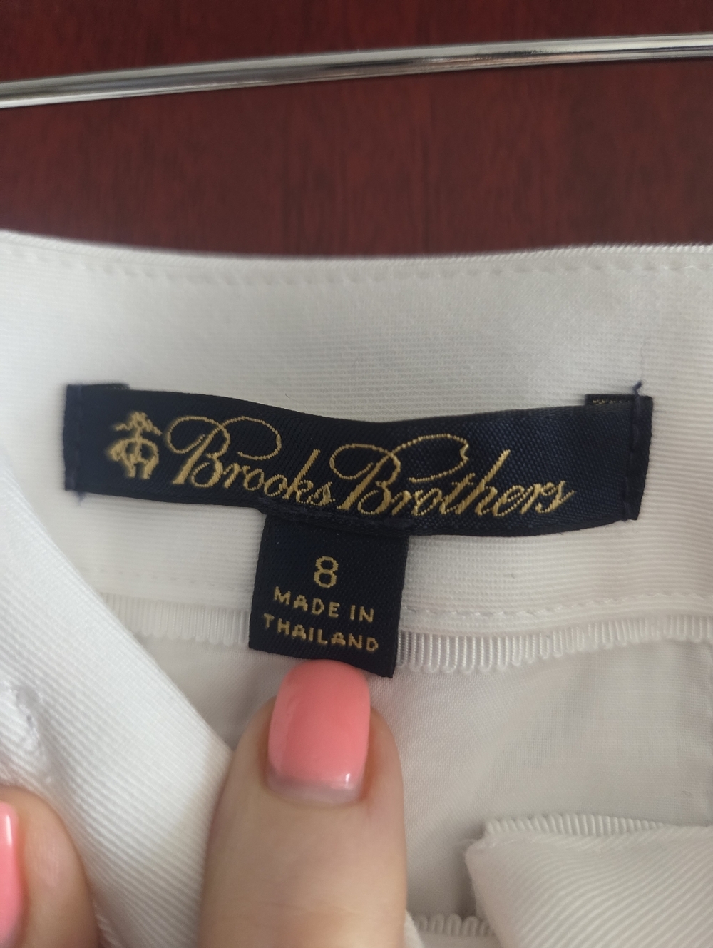 Brooks Brother's High-Rise Wide-Leg Sailor Cuffed  Pants, Sz 8 - Picture 3 of 5